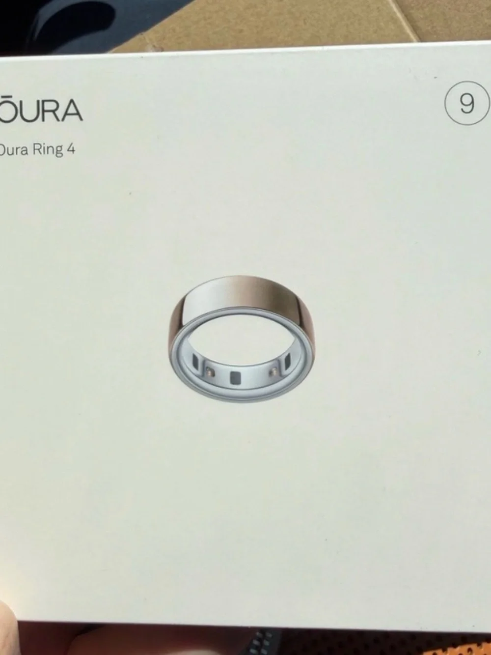 Oura Ring 4 Rose Gold and Silver Finish (Size 9)